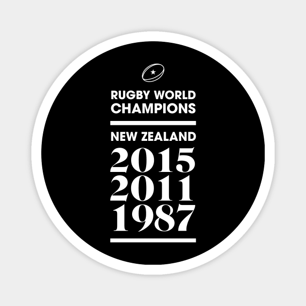 New Zealand Rugby World Champions Magnet by stariconsrugby